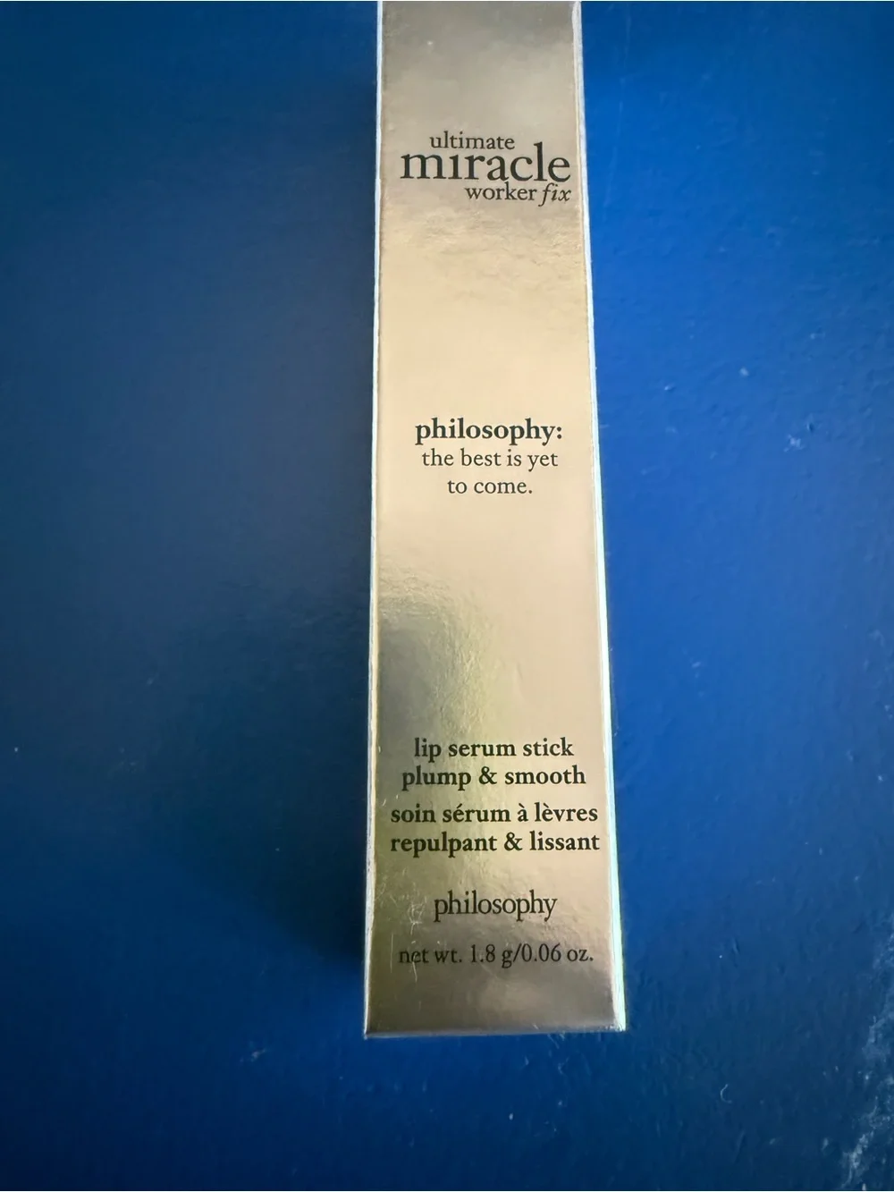 Philosophy Ultimate Miracle Worker Fix Lip Serum Stick Plump Smooth 0.06 oz NEW